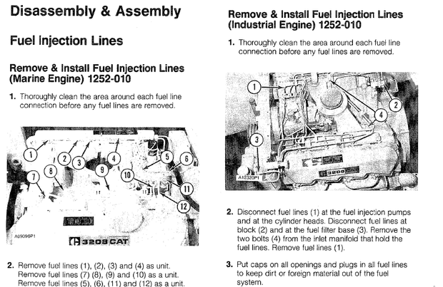 Cat 3208 Industrial Marine Engine Disassembly Assembly PDF DOWNLOAD