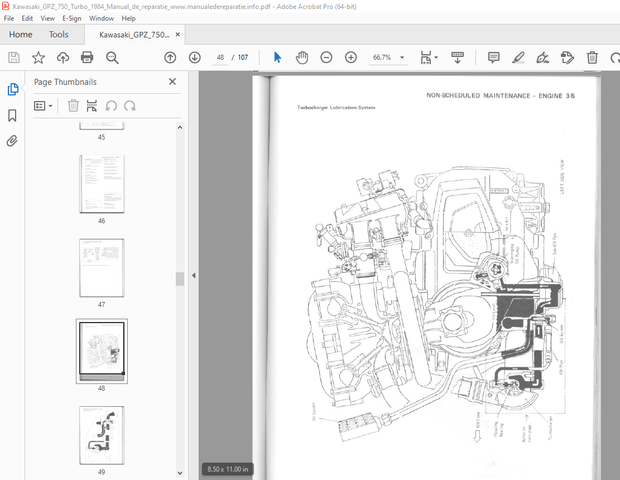 Kawasaki 750 Turbo Motorcycle Service Manual - PDF DOWNLOAD 