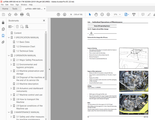 Ammann ARR 1585 Trench Roller Operating Manual 3023004 PDF