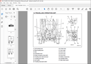 MAEDA MC 174CRM Mini Crawler Crane Operation Manual SN G0352 and up – PDF DOWNLOAD
