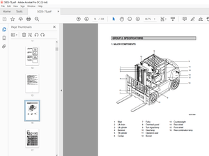 Hyundai 50DS-7E Diesel Forklift Trucks Service Manual 2023  - PDF DOWNLOAD