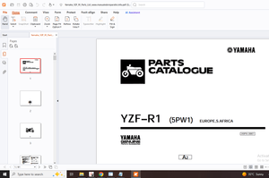 Yamaha YZF-R1(5PW1) Parts Manual - PDF DOWNLOAD