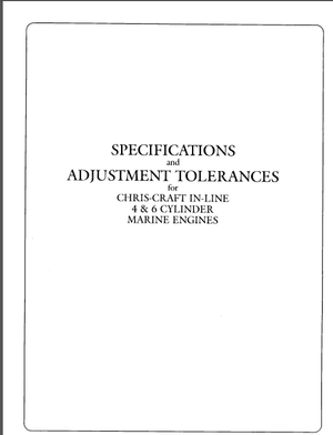 Chris Craft Hercules Vintage Engine Manual Specs Adjustment – PDF DOWNLOAD