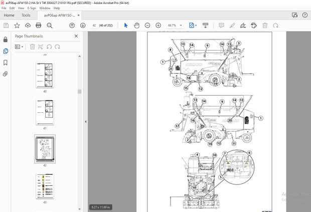 AMMANN AFW 150-2 ИНСТРУКЦИЯ ПО ЭКСПЛУАТАЦИИ 3004327 PDF