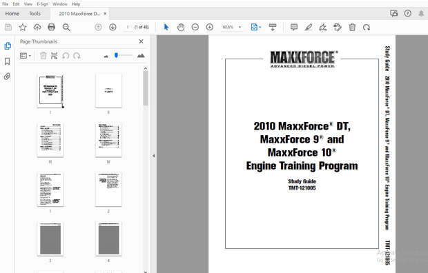 2010 MaxxForce DT, 9 &amp; 10 Engine Training Program Manual – PDF DOWNLOAD