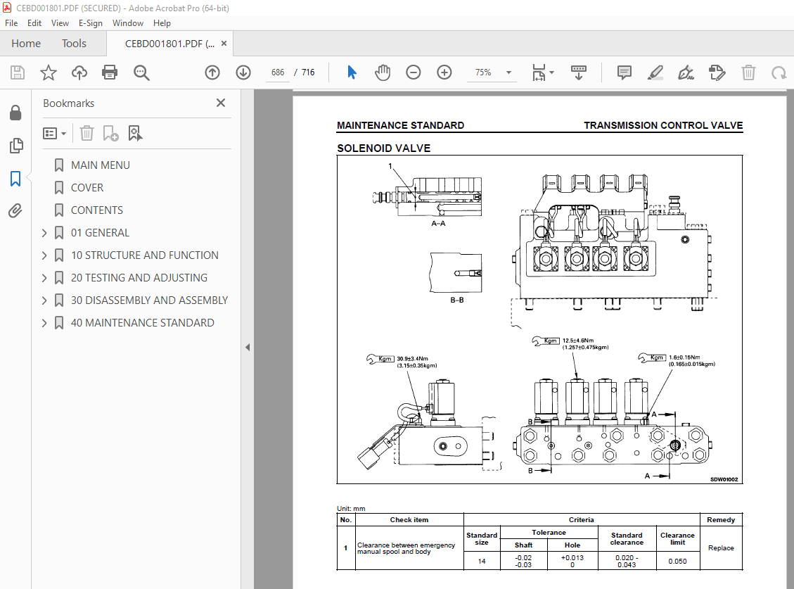Komatsu WA250-3 Parallel Tool Carrier Shop Manual CEBM001801 - PDF DOWNLOAD