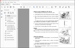 Komatsu JV100A-2 JV100WA-2 JV100WP-2 Vibratory Roller Operation &amp; Maintenance Manual SEAM012900  PDF