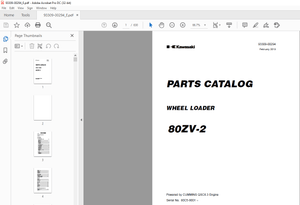 Kawasaki ENGINE CUNINIINS QSCB.3 Parts Manual 93309-00282  - PDF DOWNLOAD