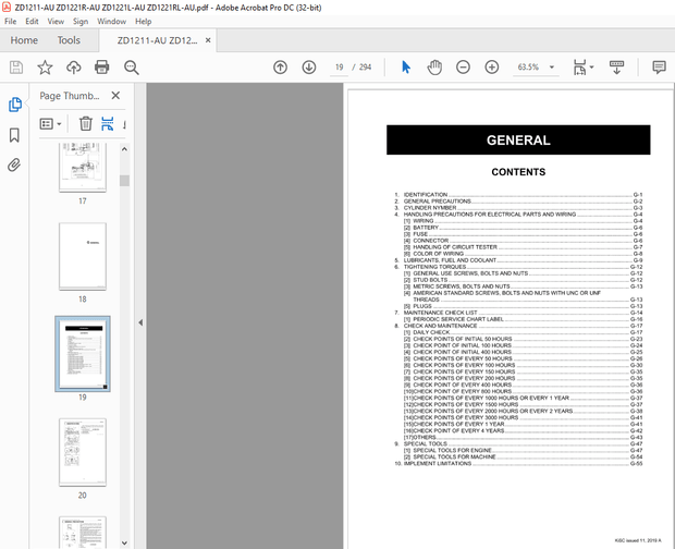 Kubota Zero Turn Mower ZD1211-AU, ZD1221R-AU, ZD1221L-AU, ZD1221RL-AU Workshop Manual – PDF DOWNLOAD