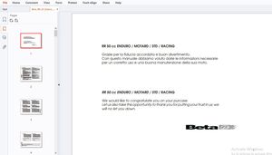 Beta RR 50 cc ENDURO / MOTARD / STD / RACING Use &amp; Maintenance Manual - PDF DOWNLOAD