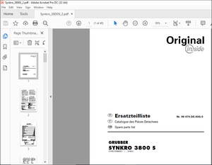 Pottinger Tractor SYNKRO 3800 S Spare parts list Manual – PDF DOWNLOAD