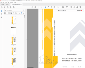 Haulotte HT16 RTJ O-HT16 RTJ PRO HT46 RTJ O-HT46 RTJ PRO Maintenance Manual – PDF DOWNLOAD