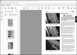 Gehl Skid Steer Loader R134 Service Manual 50112514 – PDF DOWNLOAD