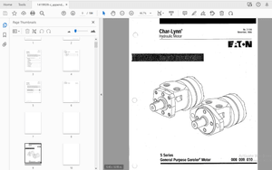 Eaton S Series Char-Lynn Motors Repair Information Manual – PDF DOWNLOAD