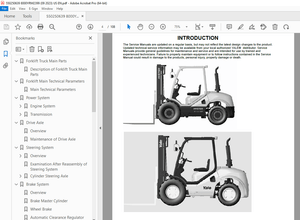 Yale Forklift A7S0 (KDP18UX, KDP25UX, KDP35UX) Service Manual PDF