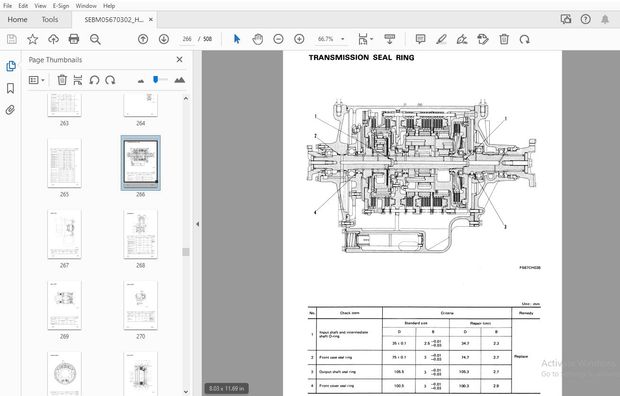 KOMATSU HD205-3 SHOP MANUAL SEBM05670302 - PDF DOWNLOAD