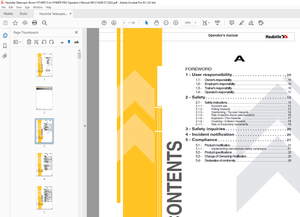 Haulotte Forklift HT16 RTJ O – HT16 RTJ PRO – HT46 RTJ O HT46 RTJ PRO – Operator’s Manual