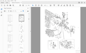 Daewoo Excavators DX 35 Z Parts Manual K1027389EF – PDF