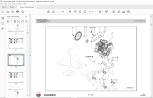 KRAMER Wheel loader 350 5035 Spare Parts List Manual SN348010001 – PDF DOWNLOAD