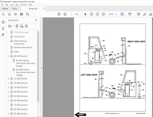 BT Prime-Mover Forklift RCX25,RCX30C,RCX30,RCX35 RCX40,RCX45,RCX50 Master Parts Manual