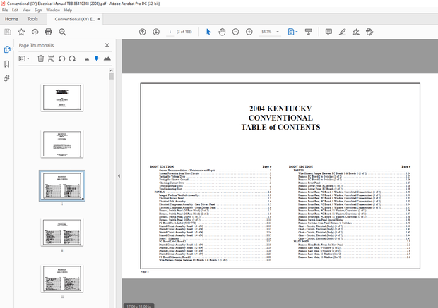 Thomas Built Buses Conventional 2004 Electrical Wiring Manual  – PDF DOWNLOAD