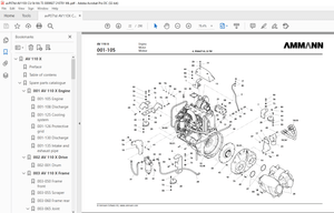 Ammann AV 110 X Tandem Roller Parts Manual 3009927 PDF