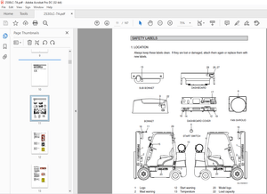 Hyundai 25LC/30LC-7A Forklift Operator’s Manual 2023 PDF