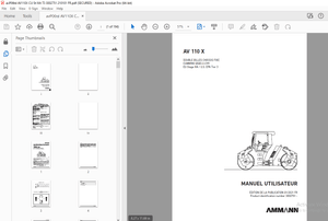 AMMANN AV 110 X DOUBLE BILLES CHÂSSIS FIXE MANUEL UTILISATEUR 3002751 PDF