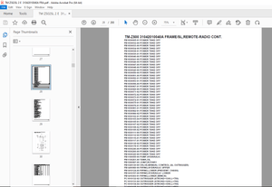 Tadano Crane TM-Z500 31042010040A FRAME/SL,REMOTE-RADIO CONT Parts Manual  - PDF DOWNLOAD