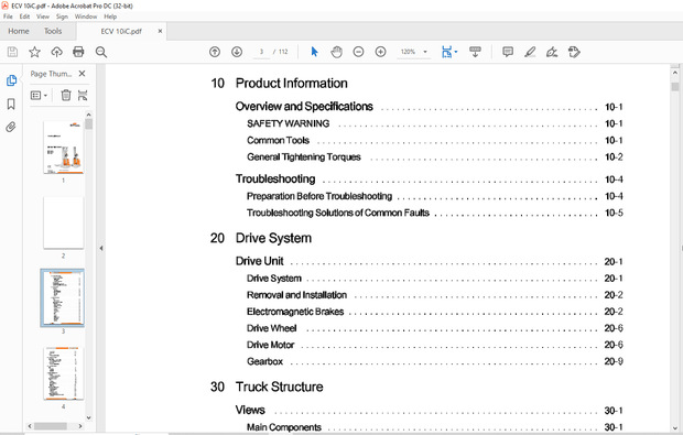 Still STED Electric Pallet Stacker ECV10C-10 ECV10iC-10 ECV10-10 Workshop Manual – PDF DOWNLOAD
