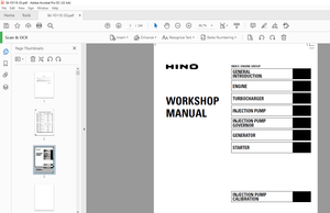 Hino Motor J08C-TI engine Workshop Manual - PDF DOWNLOAD