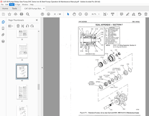 CAT GR Pumps Rotary Gear Pump GHC Series Iron &amp; Steel Pumps Operation &amp; Maintenance Manual - PDF 
