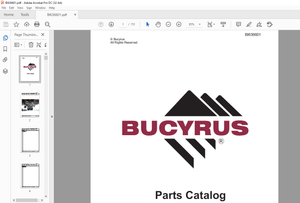Cat Bucyrus Terex Mining VR 300 Parts Catalog Manual BI636601 – PDF DOWNLOAD