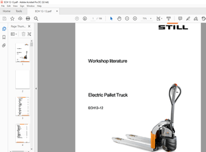 STILL STED Electric Pallet Truck ECH12-12 Workshop Manual – PDF DOWNLOAD