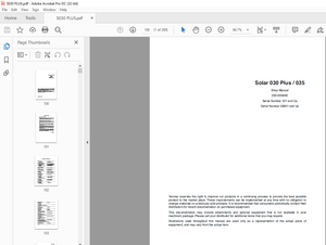 Daewoo Solar 030 Plus &amp; 035 Excavator Shop Manual 023-00046E – PDF DOWNLOAD