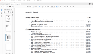 Liebherr R 9400 Backhoe Attachment Hydraulic Excavator Assembly Manual – PDF DOWNLOAD