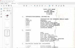 Cat Bucyrus 640 DJC Gardner Denver Parts Manual SN 6058 - PDF DOWNLOAD