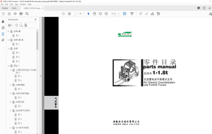 Heli Forklift G Series 1-1.8t AC Electric Counterbalanced Forklift Truck Parts Manual – PDF DOWNLOAD