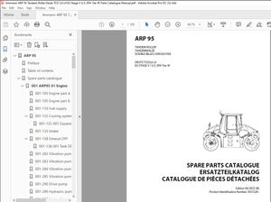 Ammann ARP 95 Tandem Roller Parts Catalogue Manual - PDF