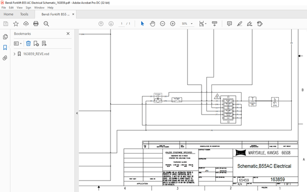 Landoll Bendi Forklift B55AC Electrical Schematic Manual 163859 – PDF DOWNLOAD