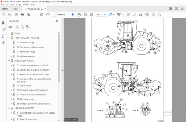 AMMANN ARS 110 TAHAČOVÝ VÁLEC NÁVOD K OBSLUZE 3024804 PDF