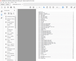 Gehl Z45 (SN 00700 and Before) Excavator Parts Manual 50940085 – PDF DOWNLOAD