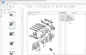Gleaner NA Harvesting 9255 DynaFlex Draper Header Repair Time Schedule Manual 79037133A – PDF 