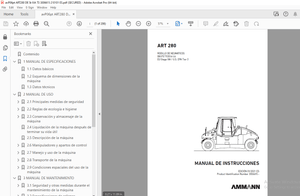 AMMANN ART 280 RODILLO DE NEUMÁTICOS MANUAL DE INSTRUCCIONES 3006615 - PDF DOWNLOAD