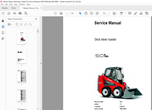 Wacker Neuson Skid Steer Loader 501s Service Manual_1000155663 –  PDF DOWNLOAD