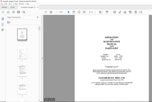 Taylor-Dunn E 4-50 Operation &amp; Maintenance With Parts Manual S.NO up 16000-75999 - PDF DOWNLOAD