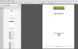 New Holland Tractor TS6000, TS6020, TS6030, TS6040 Service Manual
