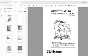 Advance Adfinity 17ST/20ST/20D/X20D/X20C/X24D Service Manual - PDF DOWNLOAD