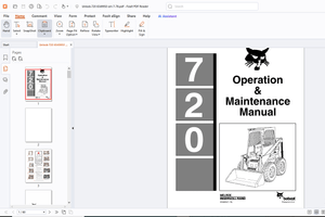 Bobcat 720 Operation &amp; Maintenance Manual - PDF DOWNLOAD