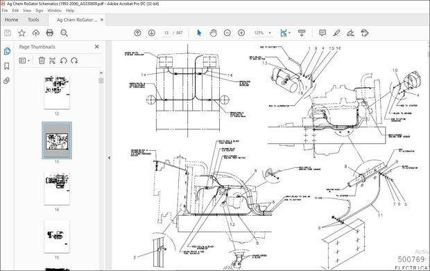 1993-2006 Ag Chem RoGator Schematics Manual AG330809 – PDF DOWNLOAD